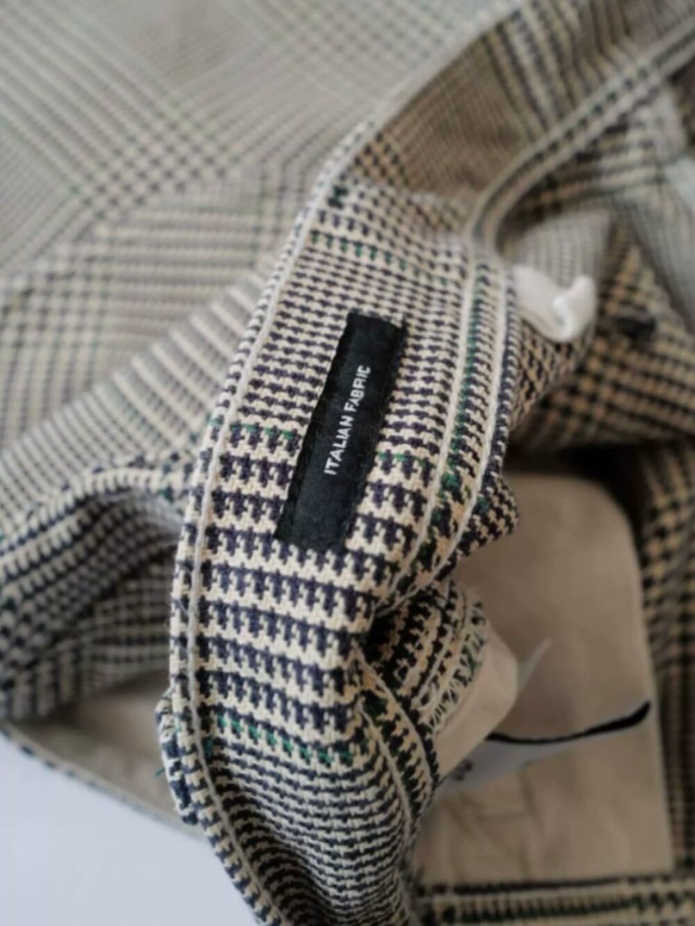 NWT R13 Jesse Carpenter Short - Prince of Wales Grey Check - Picture 8 of 9